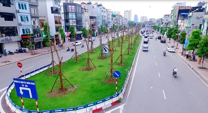 Hình ảnh dải phân cách cố định