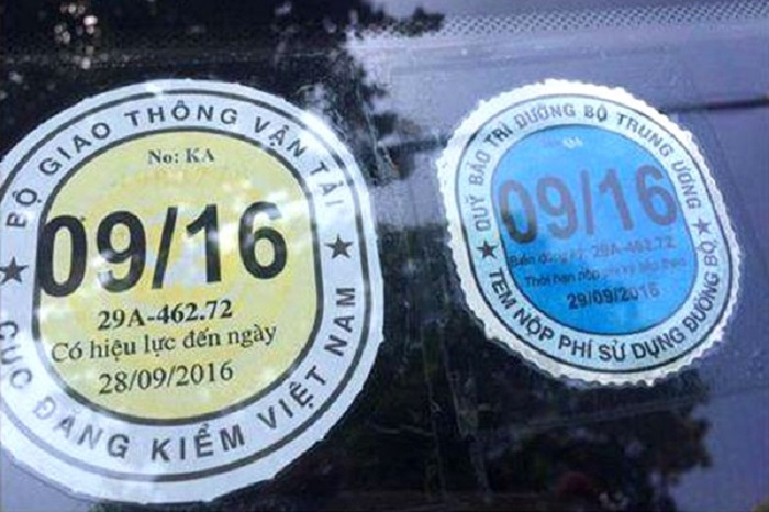 hình ảnh phiếu đăng kiểm ô tô