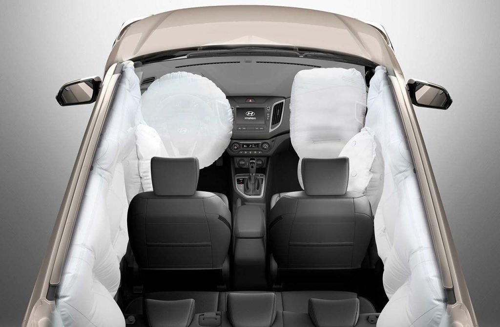 Hệ thống 6 Túi khí trên hyundai creta bảo vệ an toàn
